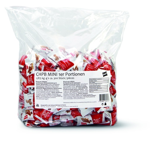 [30802] Biscuits Petit Beurre chocolat portion crt 300pce x2 WERNLI