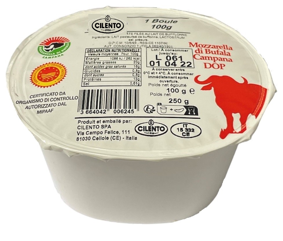 Mozzarella di bufala Campana AOP pot de 1x125g CILENTO