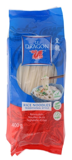 [30849] Nouilles de riz 1mm sac 400g LE DRAGON