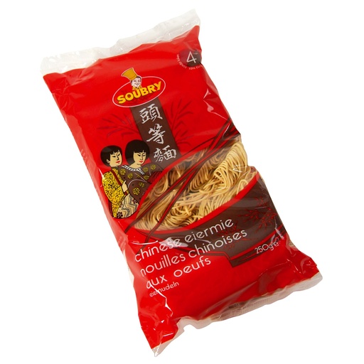 [30852] Nouilles instantanees chinoises aux oeufs pqt 250g SOUBRY