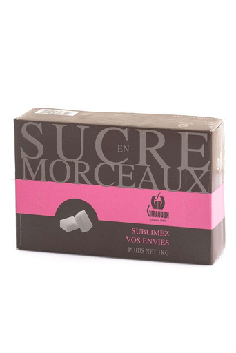 [30898] Sucre blanc morceaux bte 1Kg x5 GIRAUDON