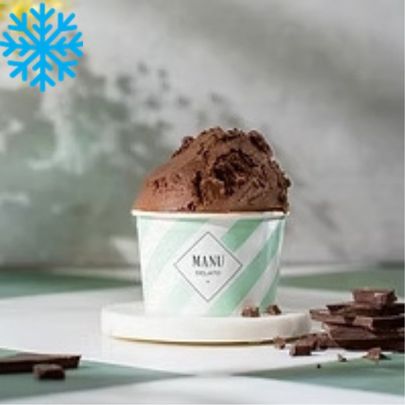 [50050] Sorbet chocolat noir bac 2,5L MANU GELATO