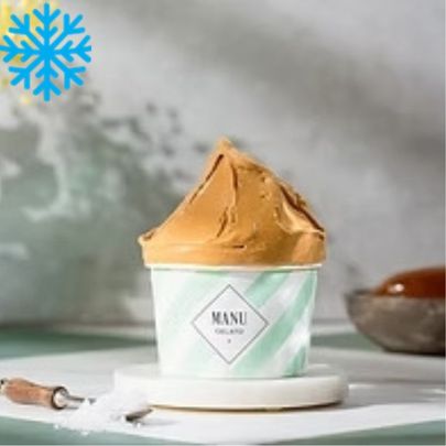 [50052] Glace caramel fleur de sel bac 2,5L MANU GELATO