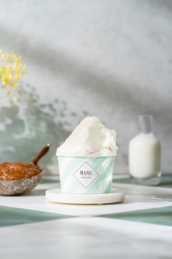 [50061] Glace ricotta figue bac 2,5L MANU GELATO