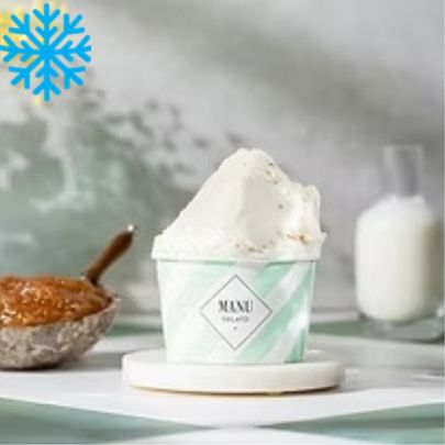 [50061] Glace ricotta figue bac 2,5L MANU GELATO