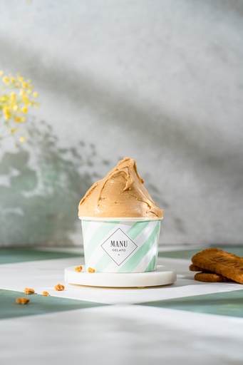 [50062] Glace speculoos bac 2,5L MANU GELATO