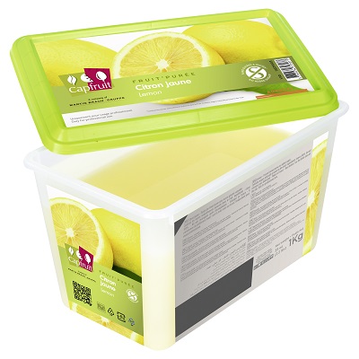 [50006] Puree de citrons jaunes bac 1Kg CAPFRUIT