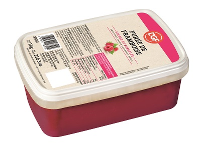 [50039] Puree de framboises bac 1Kg DGF