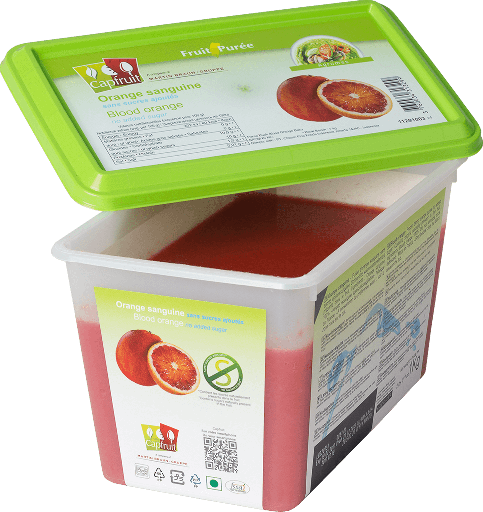 [50017] Puree d'oranges sanguines bac 1Kg CAPFRUIT