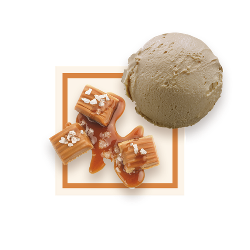 [50064] Glace caramel beurre sale bac 2,5L GLACE DES ALPES