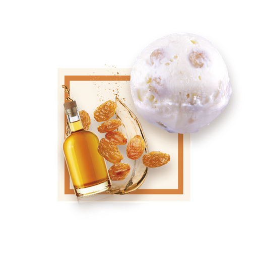 [50067] Glace rhum raisins bac 2,5L GLACE DES ALPES