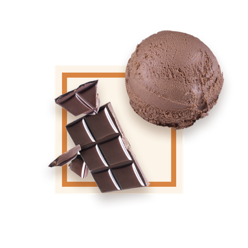 [50073] Glace chocolat noir bac 2,5L GLACE DES ALPES
