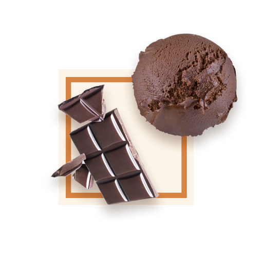 [50086] Sorbet chocolat noir bac 2,5L GLACE DES ALPES