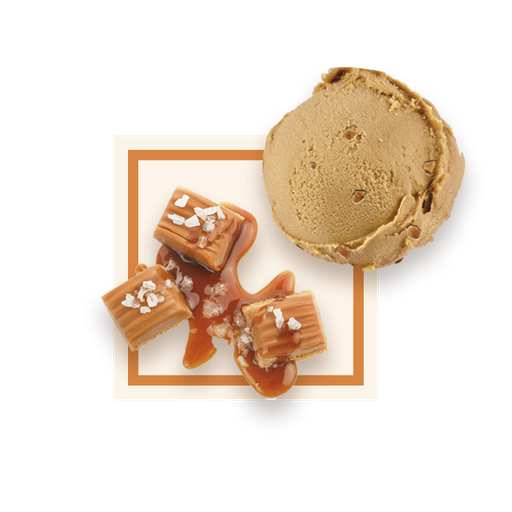[50087] Glace caramel Salidou bac 2,5L GLACE DES ALPES