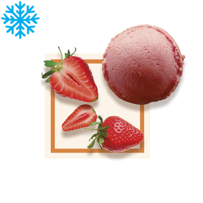 [50089] Glace fraise bac 2,5L GLACE DES ALPES