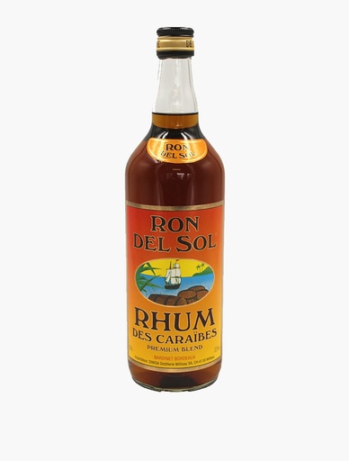 [10082] Rhum brun 37,5% vol btl 1L RON DEL SOL