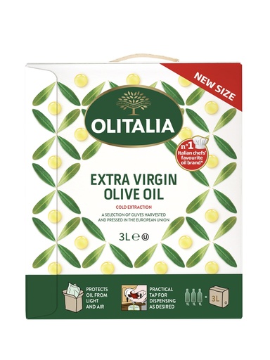 [31029] Huile d'olive extra vierge bib 3L OLITALIA