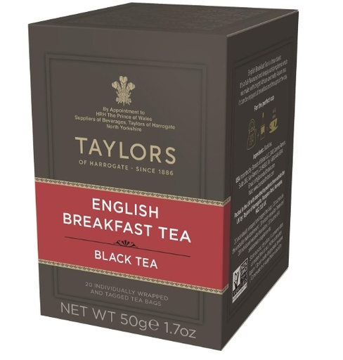 [31036] The noir English breakfast bte 20sac TAYLORS OF HARROGATE