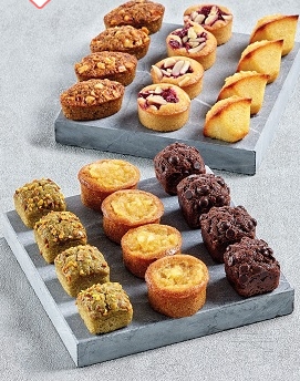 [50206] Petits fours assortis mirlitons plt 48pce x4 SYMPHONIE