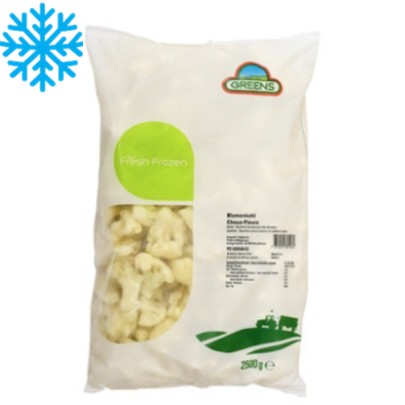 [50218] Fleurons de Choux fleurs IQF sac 2,5Kg x2 GREENS
