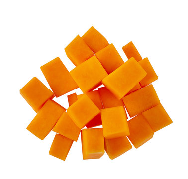 [50236] Courge Butternut en cubes crt 2,5Kg