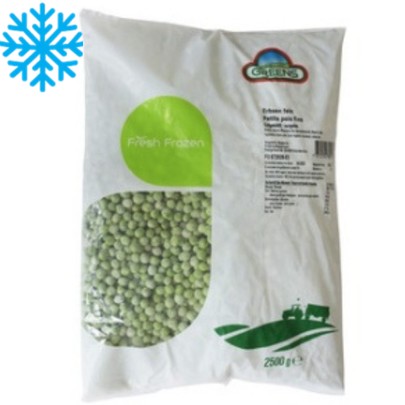 [50244] Petits pois fins sac 2,5Kg x2 GREENS