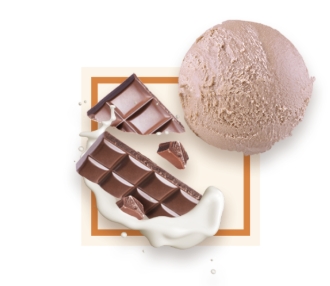 [50264] Glace chocolat au lait bac 2,5L GLACE DES ALPES