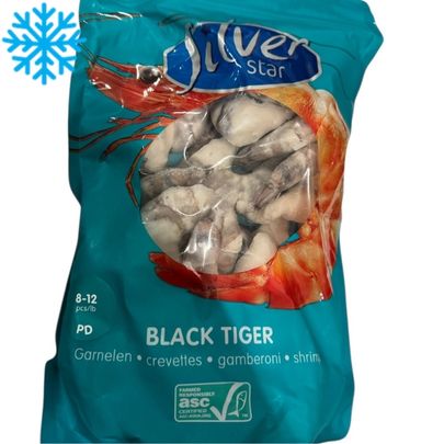 [50279] Queues de crevettes BT 8/12 IQF/ASC sac 1Kg SILVERSTAR
