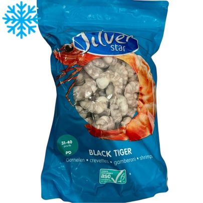 [50285] Queues de crevettes BT 31/40 IQF/ASC sac 1Kg SILVERSTAR