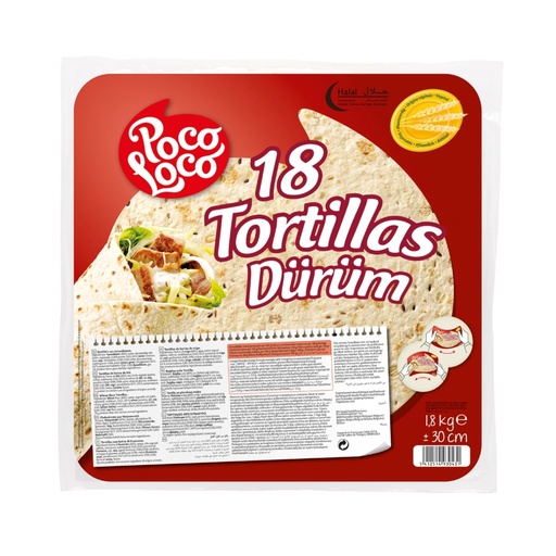 [31157] Wrap tortillas 25cm pqt 1,2Kg POCO LOCO