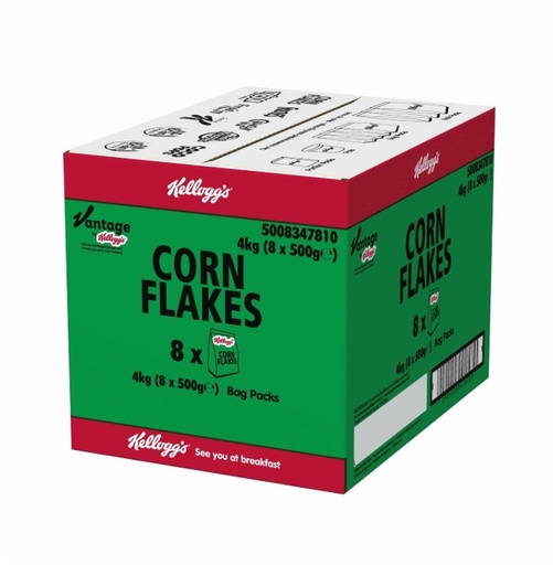 [31168] Corn flakes pqt 500g x8 KELLOGG'S