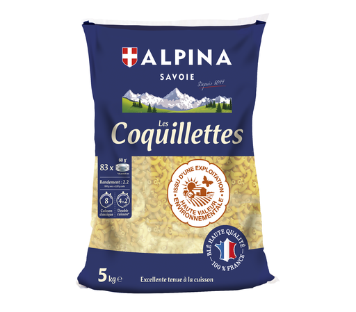 [31179] Coquillettes Les Vegetales HVE sac 5Kg ALPINA SAVOIE