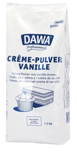 [31205] Poudre creme vanille sac 1,5Kg DAWA